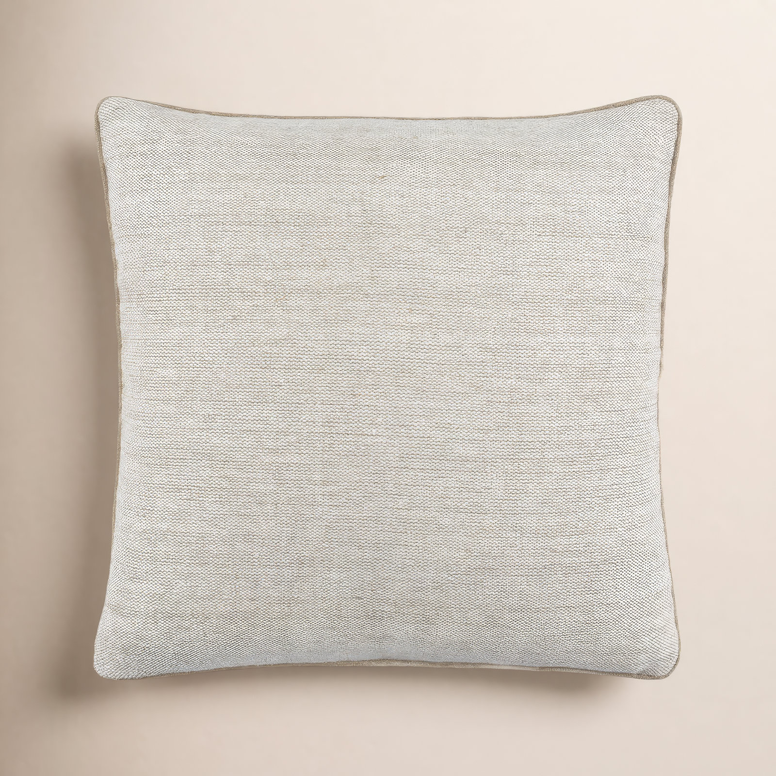 Marie Linen Pillow Cover, 18" x 18", Polyester/Polyfill