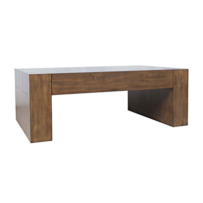 Grenda Modern Rustic 52" Dovetailed Coffee Table - Chestnut by Millwood Pines