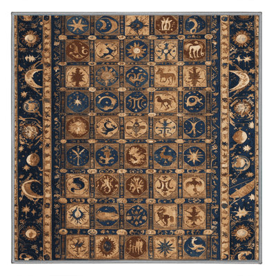 Tapis gris français lavable à la machine