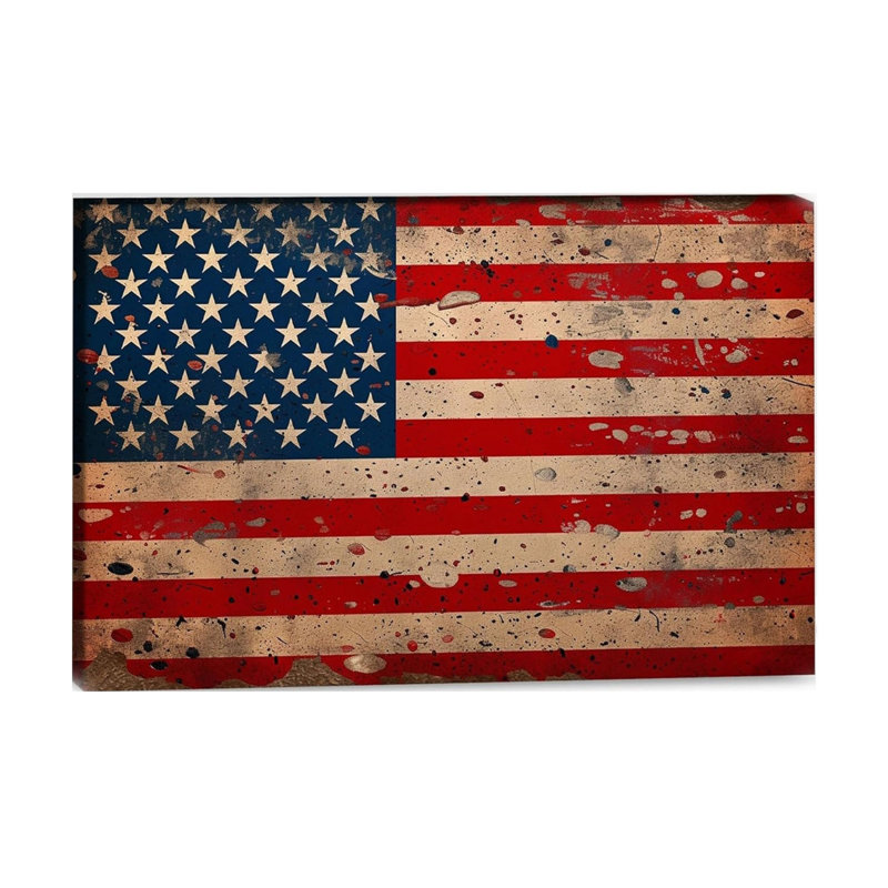 Toile patriotique 18 x 12 po