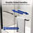56" - 60" W x 60" H Double Sliding Tub Door Aluminum Frame with 1/4" Tempered Clear Glass, Matte Black-123214253