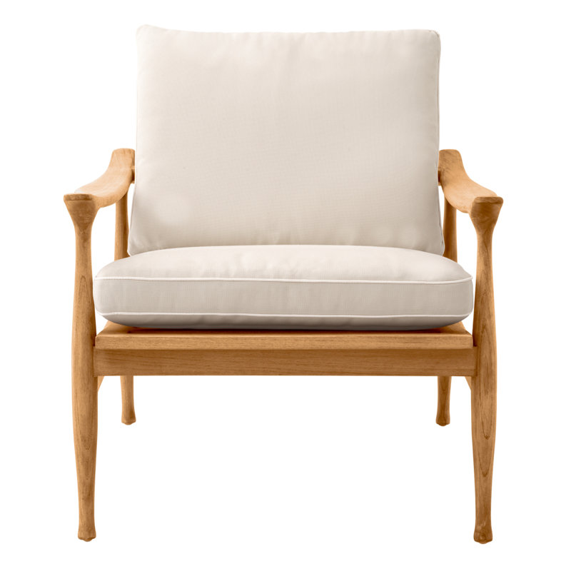 Manzo Outdoor Teak Lounge Chair