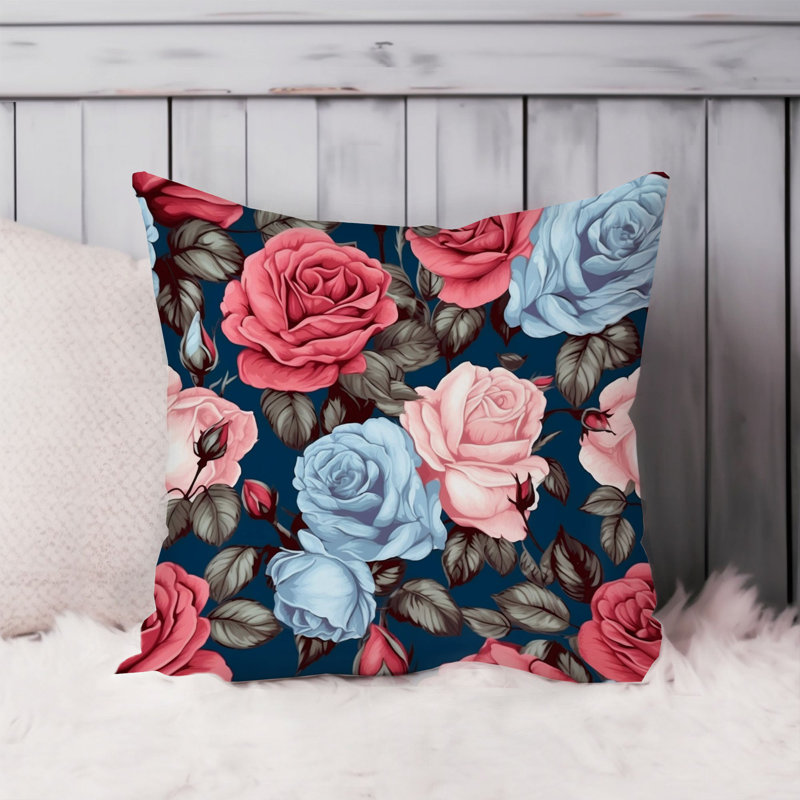 Floral Rose Flowers Pattern VI Classic, 20"H x 20"W