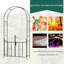 Arche de jardin en métal 7,5 'avec barrière Outsunny