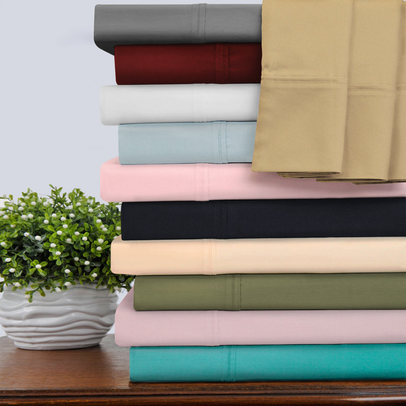 Superior 400 Thread Count Premium Combed Egyptian Cotton Sateen Sheet Set, White, Twin Sheet Set