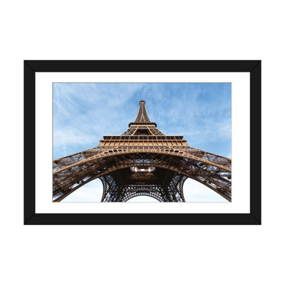 « the low angle of, paris, ile-de-france, france », reproduction de photo sur toile tendue Eiffel Tower