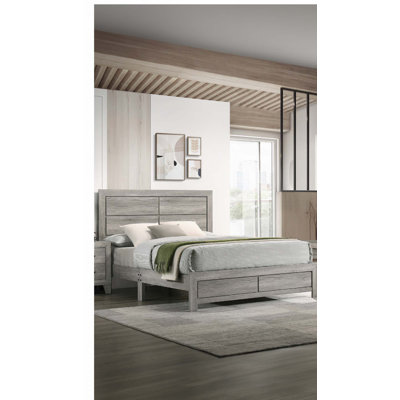 1pc Rustic Robust Platform Bed(Only Bed)