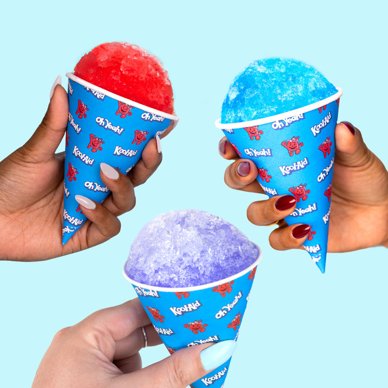 Kool-Aid Snow Cone Syrup - Blue Raspberry, Grape, Cherry - 3-Pack