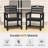 4-Piece Outdoor Dining Chair Hdpe Patio Chair