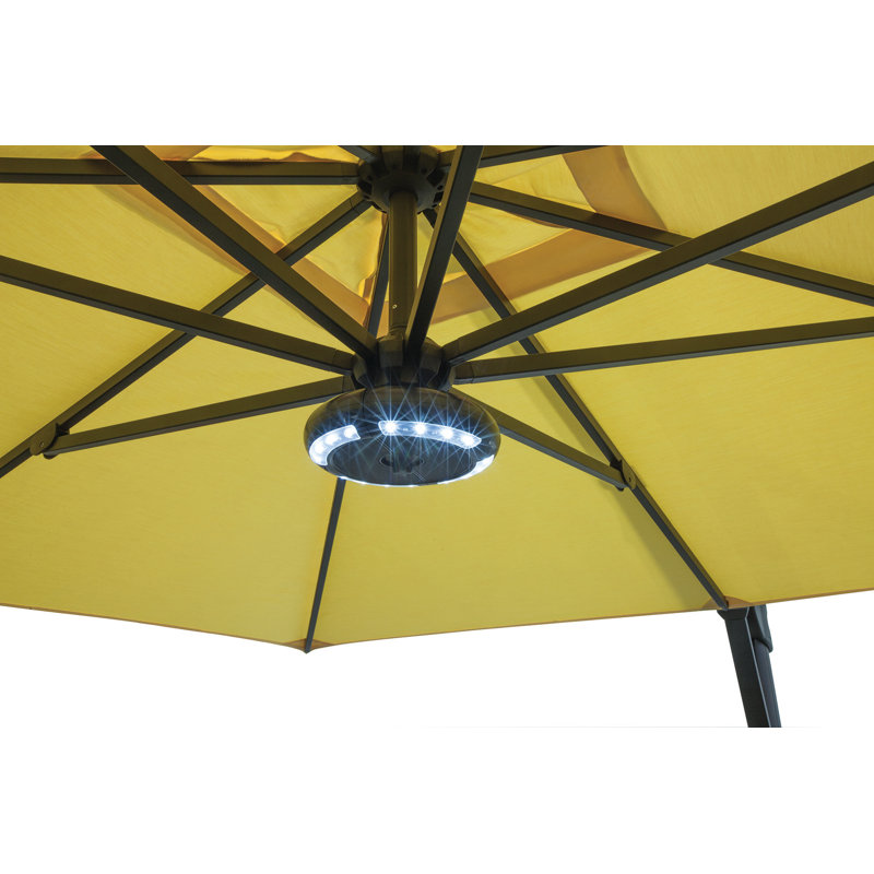 Lumière de parasol Luna avec haut-parleur Bluetooth, Bronze
