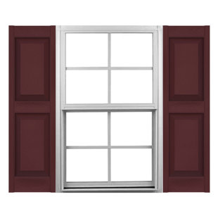 Mid-America Vinyl, TailorMade Panels, Raised Panel Shutters, w/Shutter-Loks (Set of 2)