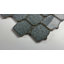Classical Lantern Blue Ornate 12" x 12" Straight Edge Porcelain Mosaic Tile