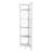 Modern White Bookshelf, 63.0 x 13.0 x 63.0 inches | 100% Melamine Coated Particle Board, Thickness: 0.7 inches | Stylish Solid Color Design, Perfect for Home or Office Storage and Display, Durable & Elegant-962188887