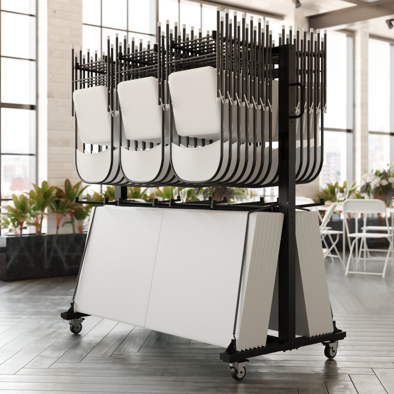Chariot mobile pour chariot et table Hawkins, H 73,5 po x l 71,5 po x P 33,5 po