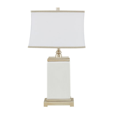 Lampe de table rectangulaire en céramique