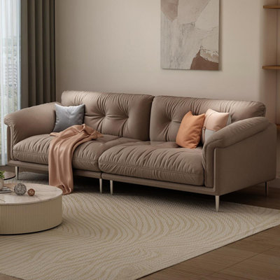 Canapé modulaire brun en polyester
