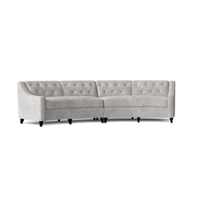 Charlotte Upholstered Curved Sectional Symmetrical
