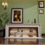Foyer de meuble télé beige et noyer-117501226