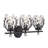 Sandiacre 4-Light Vanity Light in Matte Black-1874524492-1840591451-1840591460