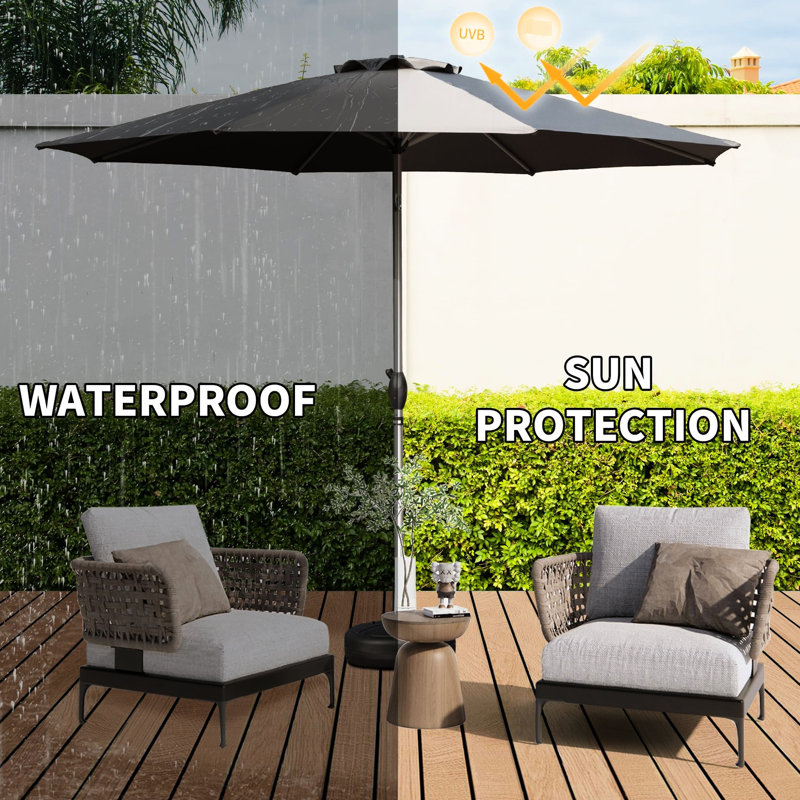 Parasol de 10 pieds pour patio et terrasse