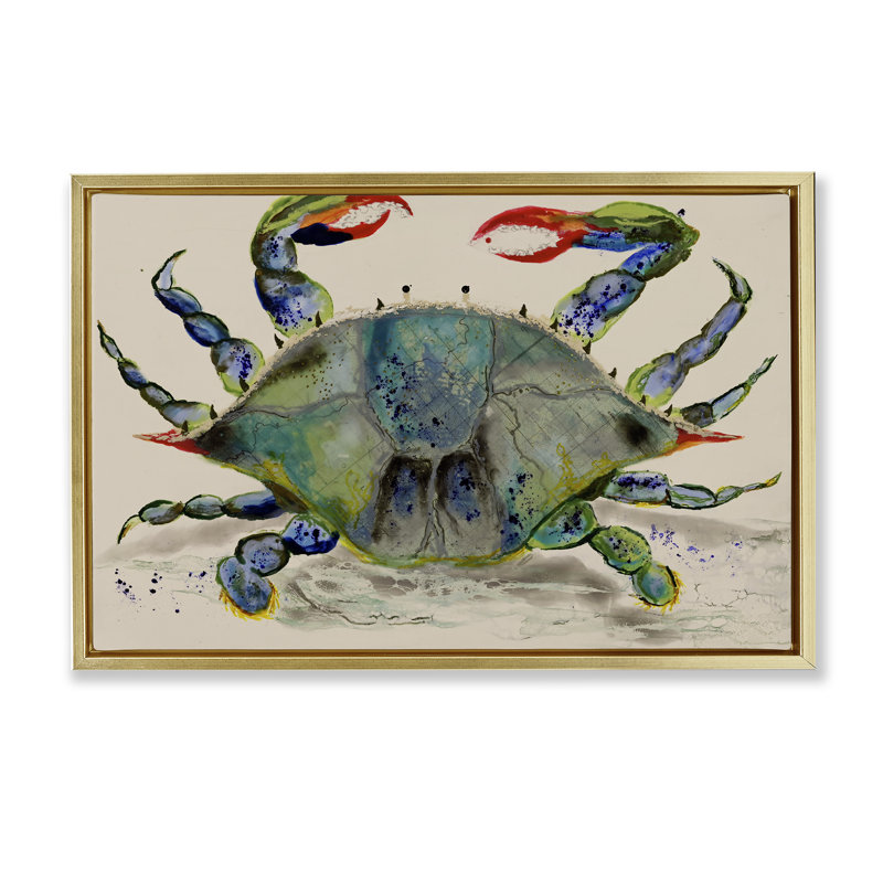 Art mural sur toile flottant Vivid Modern, H 21 po x l 31 po, Cadre flottant métallique doré