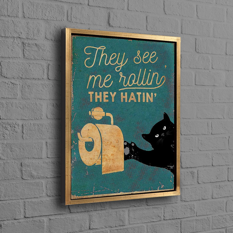 1 Piece Wall Art on Canvas, 70 cm H x 50 cm W, Framed Print without Mat, Gold