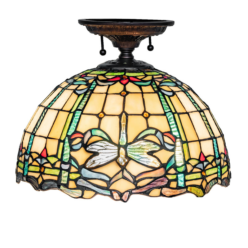 Plafonnier encastré en verre Genny