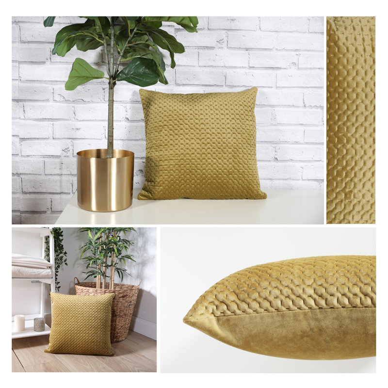 Nikolai Square Cushion Cover, Khaki