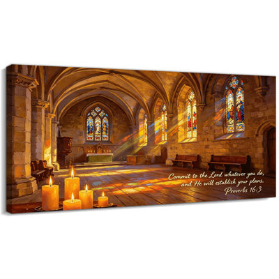  Art mural chrétien, peinture sur toile, verset de la Bible, verset biblique, Psaume 27: 1, reproduction d'art pour salon