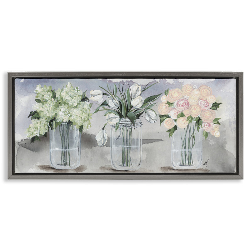 Cadre flottant Mason, H 14 po x l 31 po, Cadre flottant gris lustré