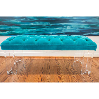 Velvet Upholstered Bench
