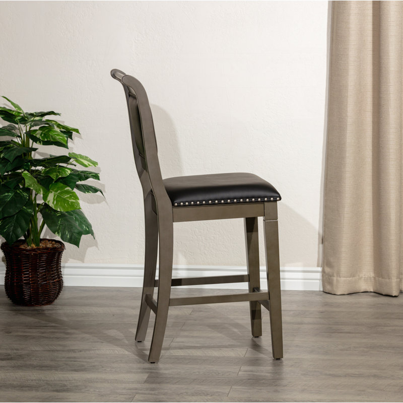 Tabouret de comptoir, Gris, Noir