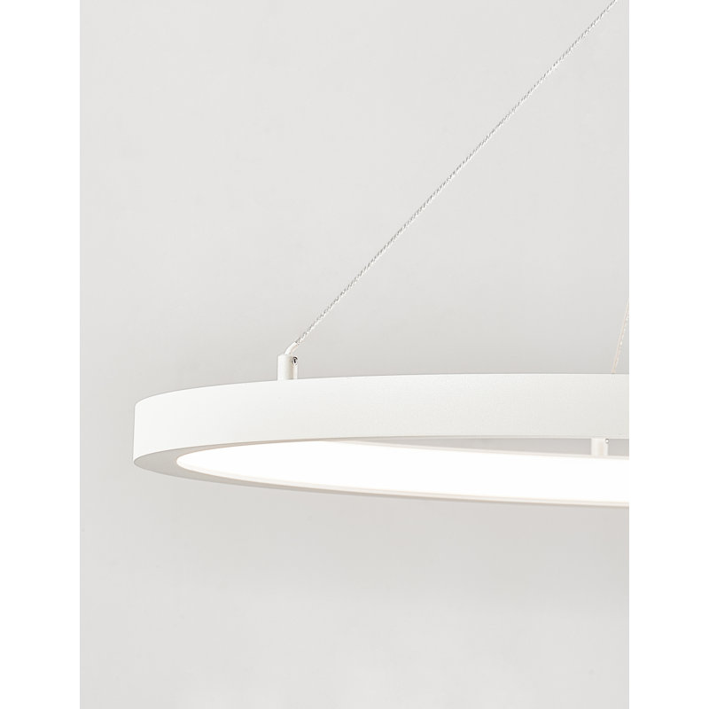 1 - Light LED Unique/Statement Pendant, White