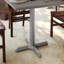 Table de restaurant Beverly avec base en X et colonne de 3 po de hauteur-1120025451-1162950008