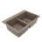 Karran Quartz 33'' X 22'' Double Bowl 50/50 Top Mount Drop-in Kitchen Sink Kit-54821662
