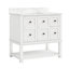 Meuble-lavabo simple 36 po avec plateau en marbre Janus-1996501557