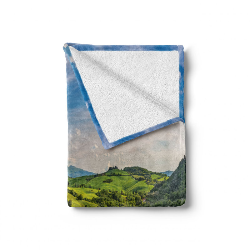 Hand Woven Throw Blanket, 70" W x 90" L