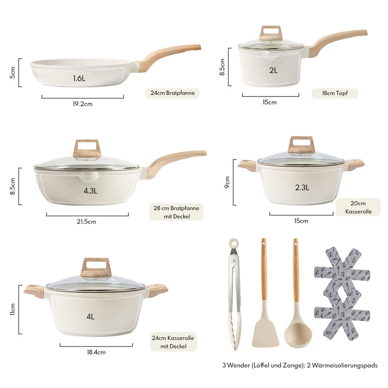 14 - Piece Aluminum Cookware Set
