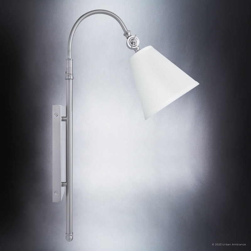Jidava Steel Wallchiere, Brushed Nickel