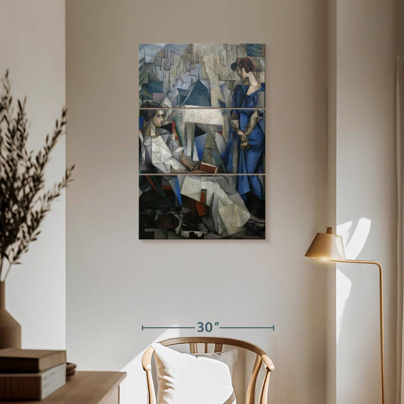 Portrait de deux femmes Avery, H 57 po x l 36 po