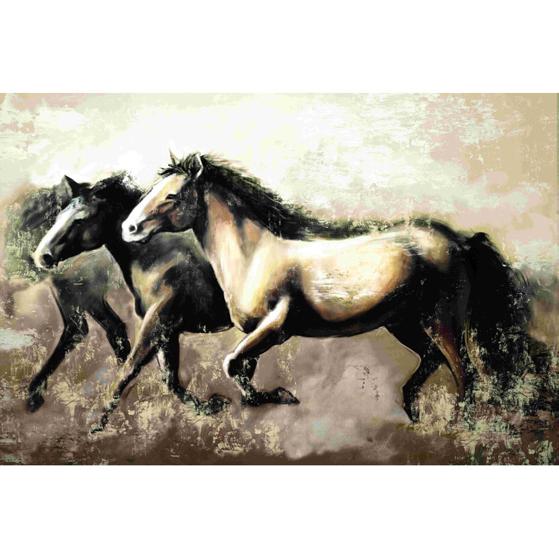 " Run Horse " Painting Print, 32" H x 48" W  