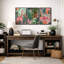 «Bright Preppy Animals» Dreamy Safari, rose, vert, animal, œuvre d'art-110789749-110789750