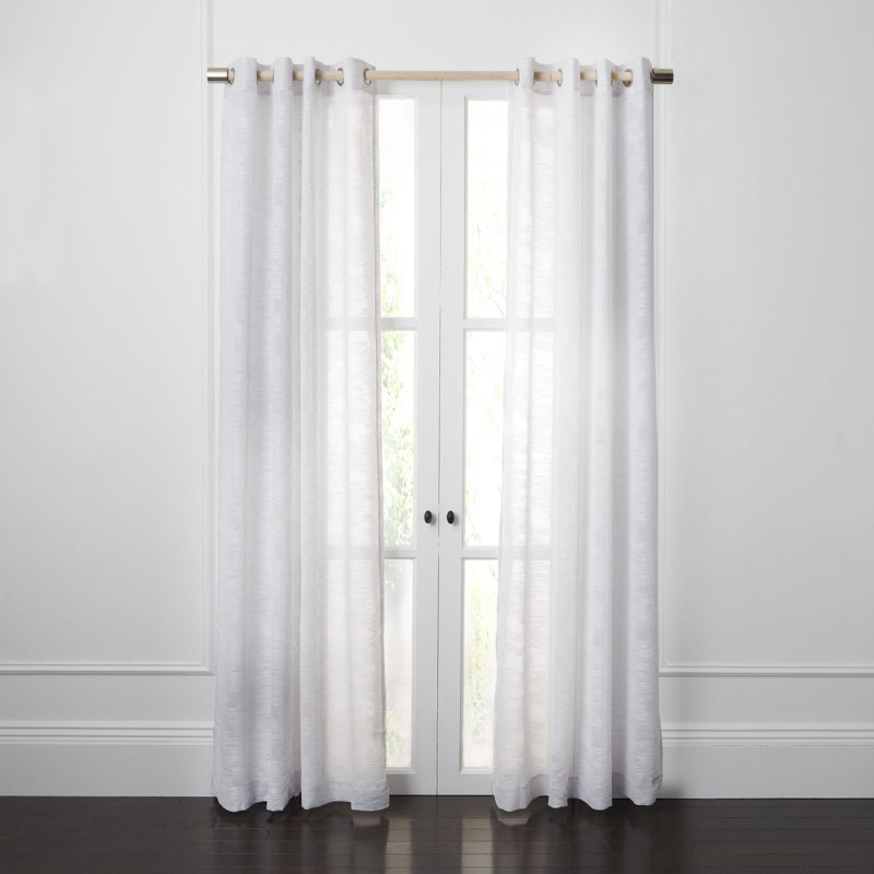 Aldonija Semi Sheer Curtain Single Panel, 52" W x 96" L