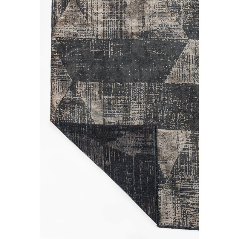 Tapis noir / gris Rapture, Rectangle 7 pi 10 po x 11 pi 2 po