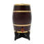 Baril de vin en bois de pin 15L / 3,96 gallons avec base et robinet, baril de vin de table rétro pour bar à domicile et réception-132063267