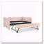 Lit de jour en vichy double avec couchette simple et port USB-222150693