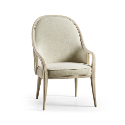 Water 19'' H Fabric Upholstered Oak Armchair