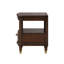 Table de bout de style moderne avec pieds dorés et boutons ronds 1 pièce