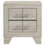 Table de chevet 2 tiroirs Rustic Cream