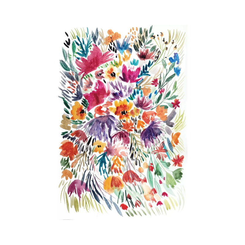 Floral Field II by Albina Bratcheva - Wrapped Canvas Gallery-Wrapped Canvas Giclée, 30.48 cm H x 45.72 cm W